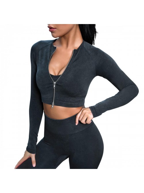 Sets for Women Seamless Ribbed Two Piece Outfits f...