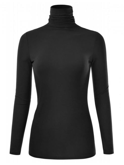 EIMIN Women's Long Sleeve Turtleneck Lightweight P...