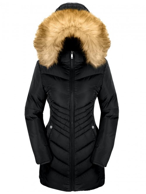 Szory Women's Down Jacket Winter Long Puffer Parka...